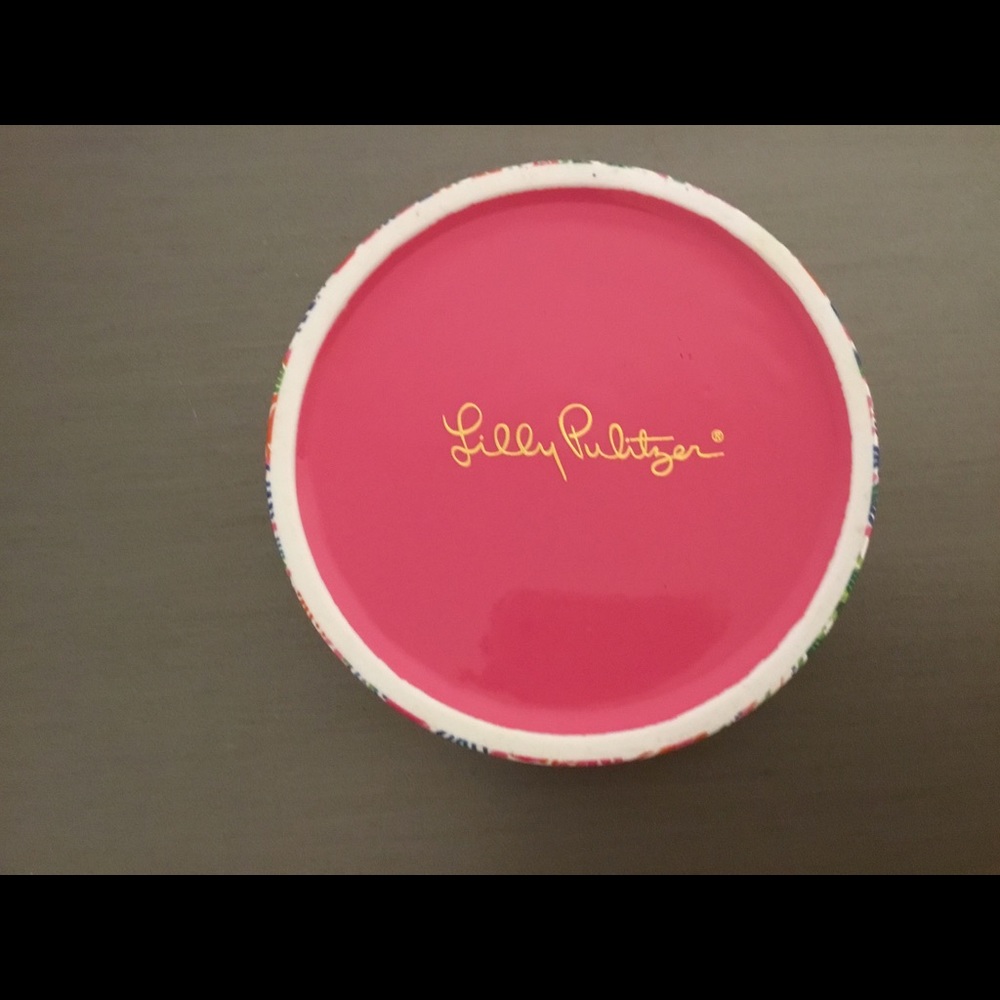 Lilly Pulitzer wine bottle coaster or trinket dish